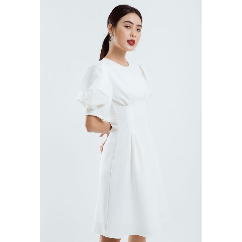 ĐẦM XẾP EO TAY CHUÔNG PHỒNG - D1175 | BigBuy360 - bigbuy360.vn