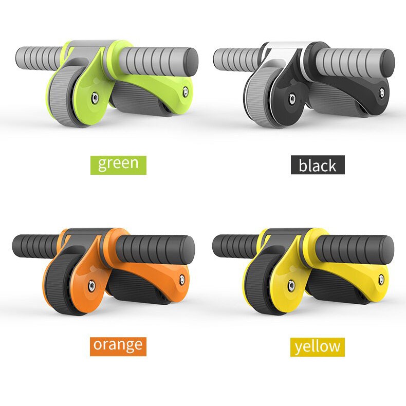 Con lăn tập cơ bụng Gym Roller  Tặng thảm lót  Con lăn tập bụng 2 bánh gập gọn được | Màu ngẫu nhiên