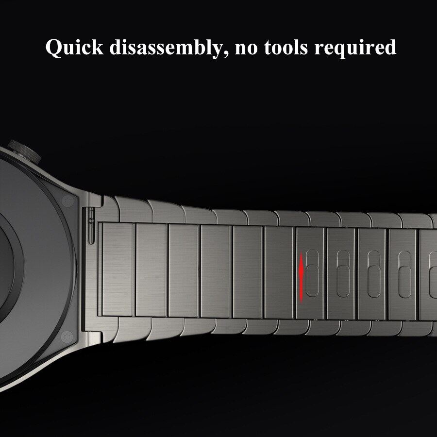 Dây đeo bằng thép không gỉ màu xám cho đồng hồ Huaweii GT2 Pro 22Mm GT2 46Mm GT2e