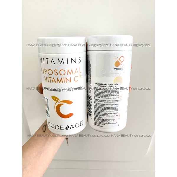 Viên Uống Vitamin C Sáng Da Thế Hệ Mới Code Age Liposome Vitamin C 180 Viên