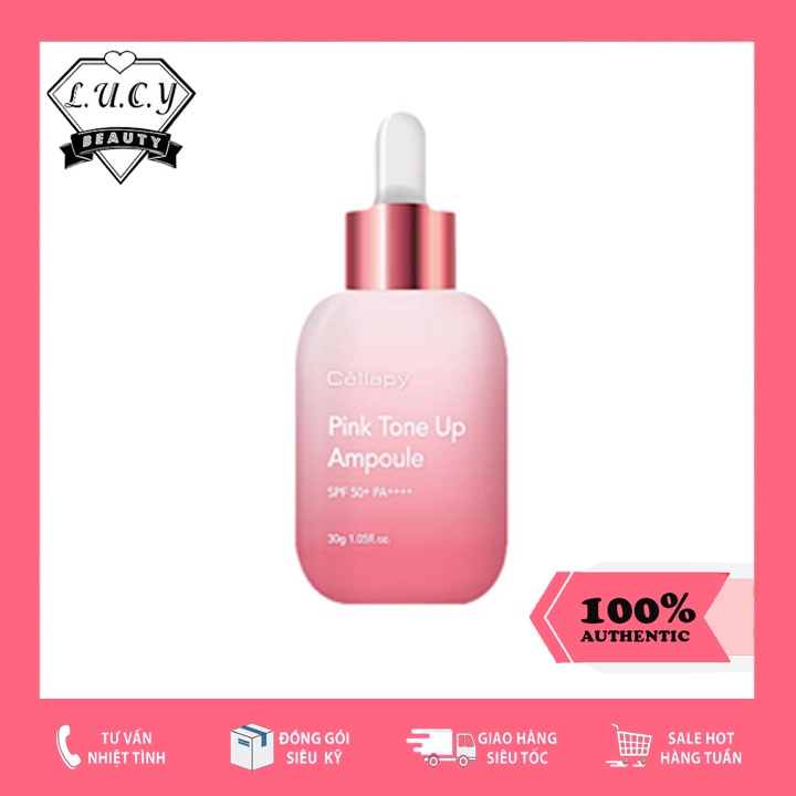 Hàng Hàn- Serum Dưỡng Trắng Hồng, Nâng Tone CELLAPY PINK TONE UP AMPOULE Chính Hãng 100%