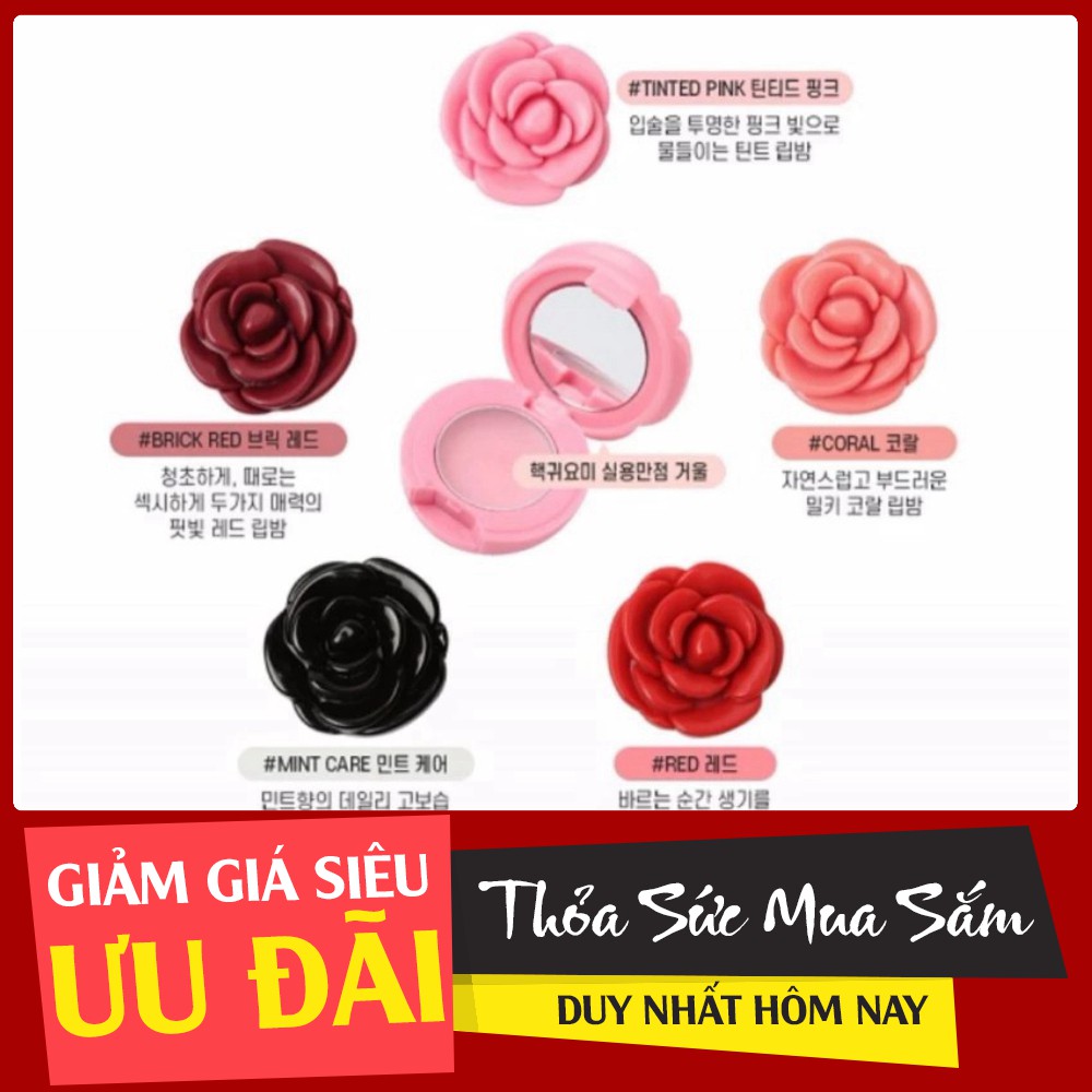 [XẢ KHO_FREESHIP] Son Dưỡng Hoa Hồng 3CE Pot Lip Tinted Pink - Hồng Phớt