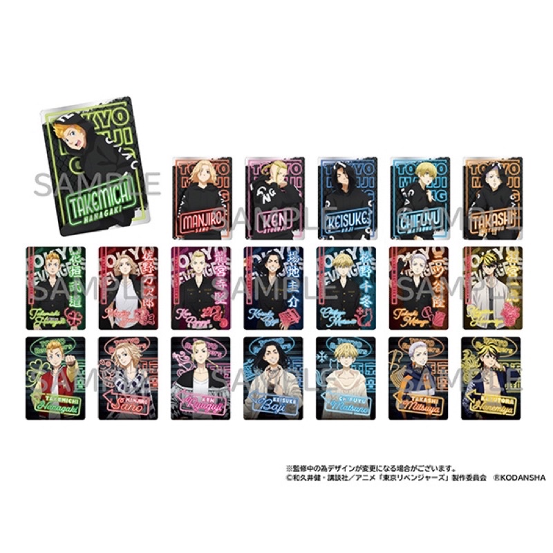 Pack neon collection random thẻ nhân phẩm Tokyo Revengers