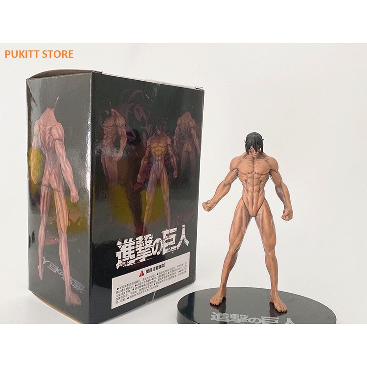 Mô hình Attack On Titan - Titan hình, khổng lồ Colossal, búa chiến, tiến công Eren, thiết giáp Reiner AOT08
