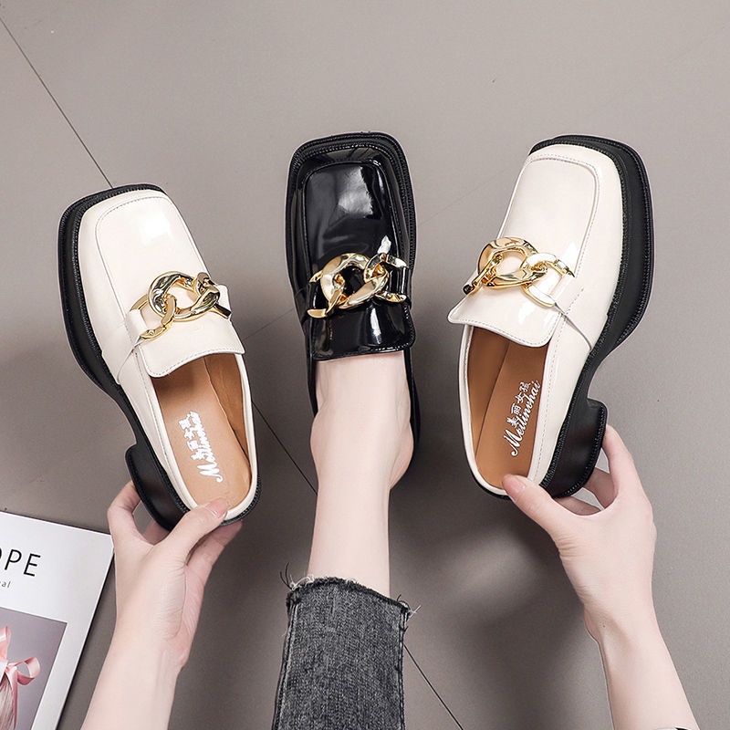 Dép Bít Mũi Đế Dày Tăng Chiều Cao Thời Trang Xuân Hè Mới Cho Bạn Gái