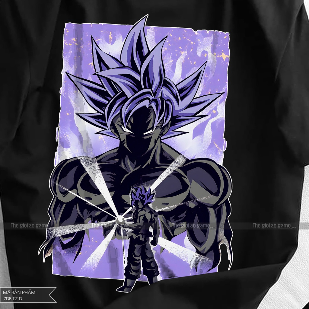 Áo phông dragon ball Goku nam nữ Áo Goku dragon ball  trắng đen form rộng unisex cotton co giãn thoáng mát T21