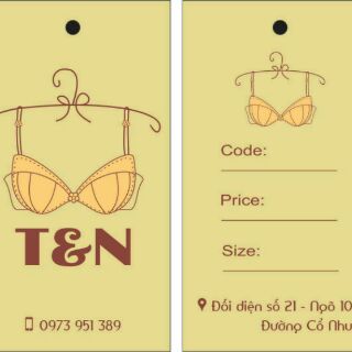 In tag giấy số lượng 500 chiếc