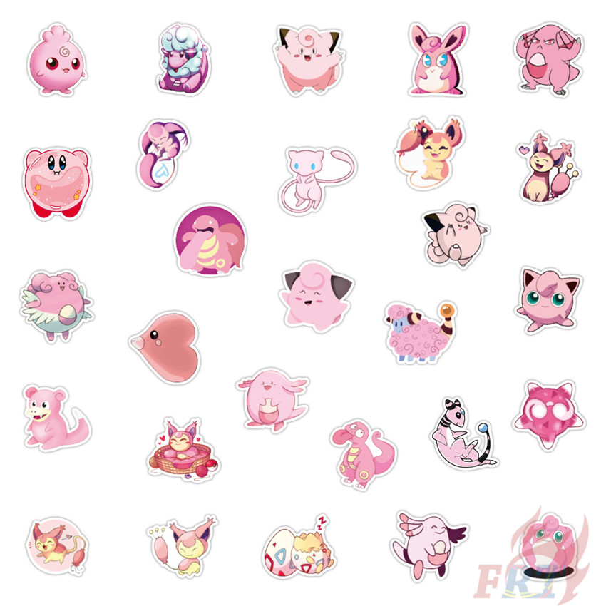 Bộ 50 Miếng Dán Hình Pokemon Go Series 01 Dễ Thương