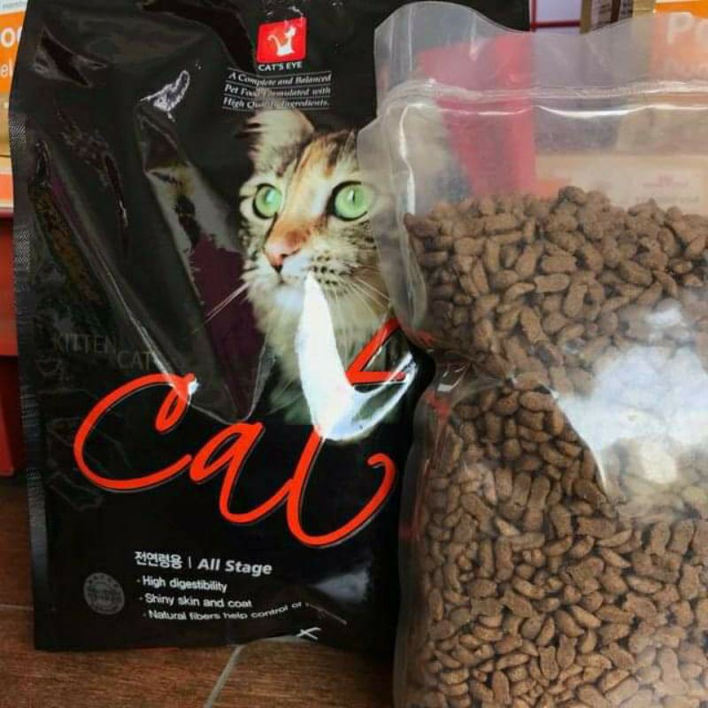 Thức ăn mèo khô, hạt khô cateye túi chiết 1kg, hạt cho mèo mọi lứa tuổi