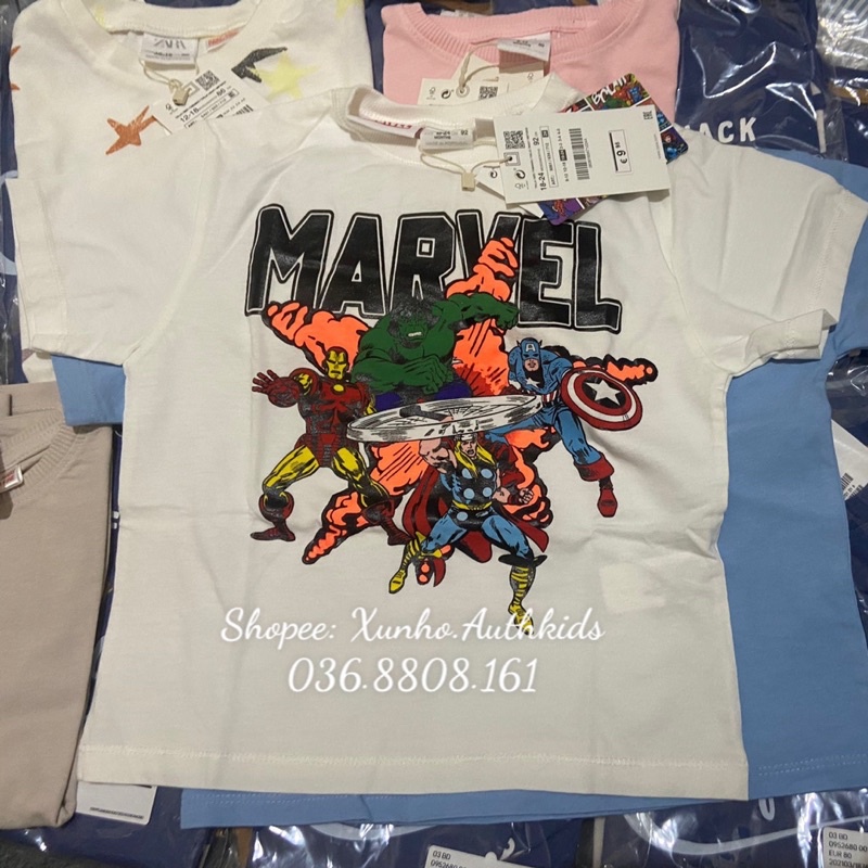 Áo phông Zara auth cộc tay cho bé