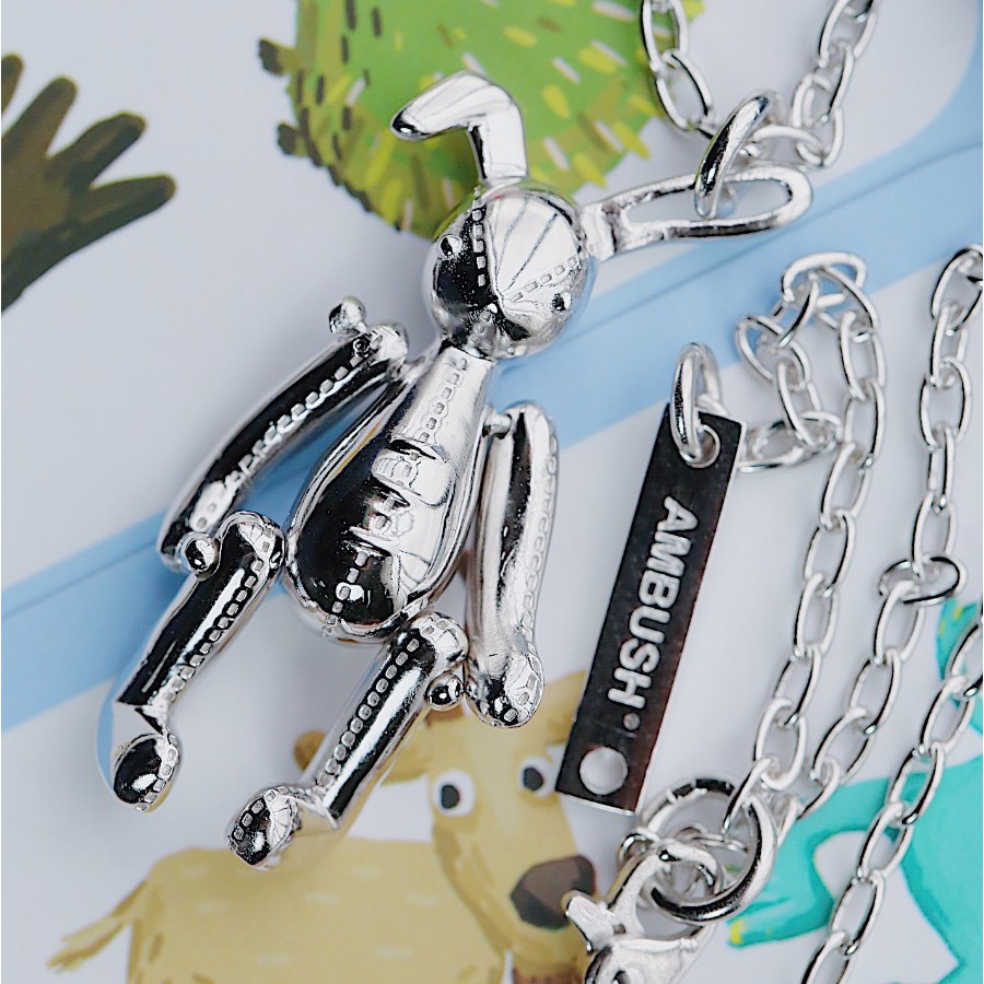 Dây chuyền bạc 925 Ambush bunny charm necklace fw20