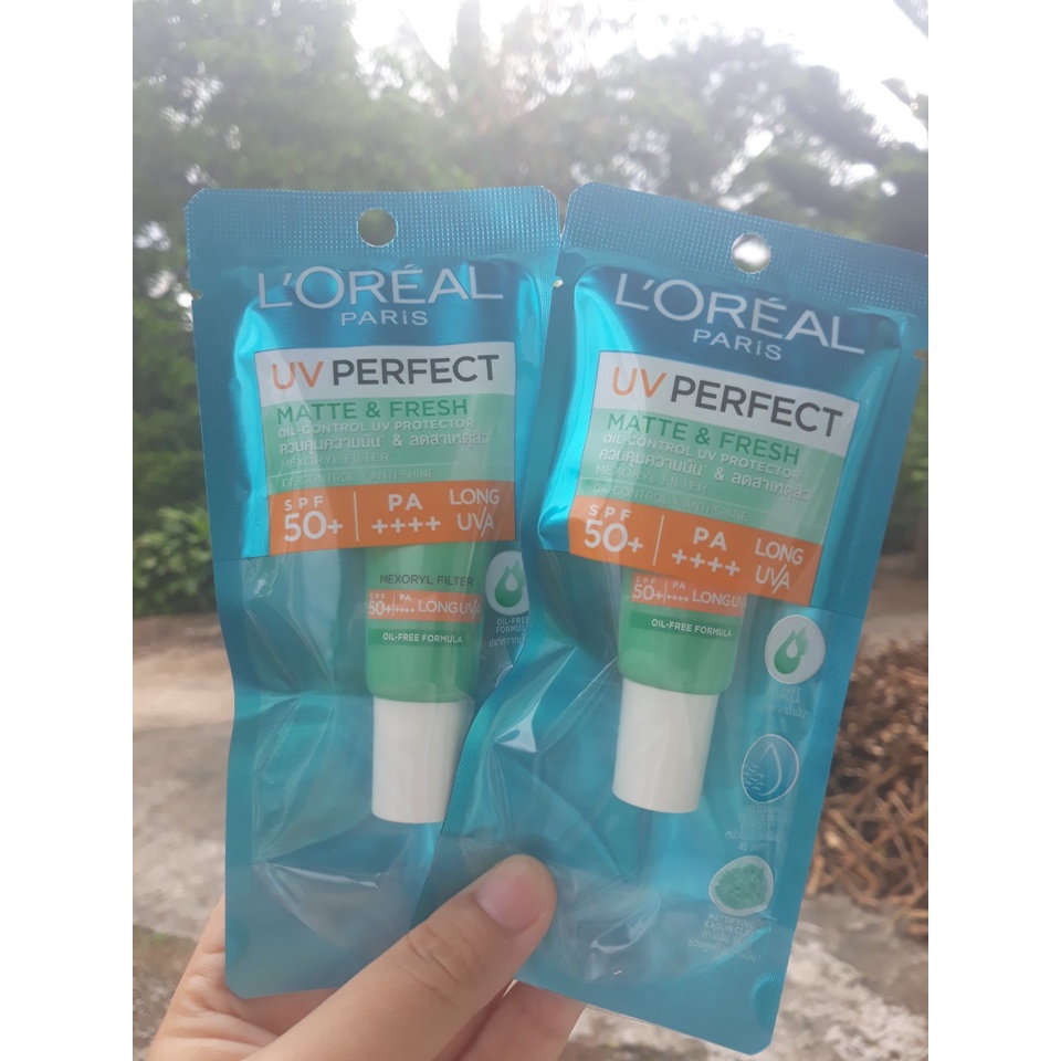 (Mẫu cũ) Kem Chống Nắng Kiềm dầu Loreal Matte Fresh 15ml