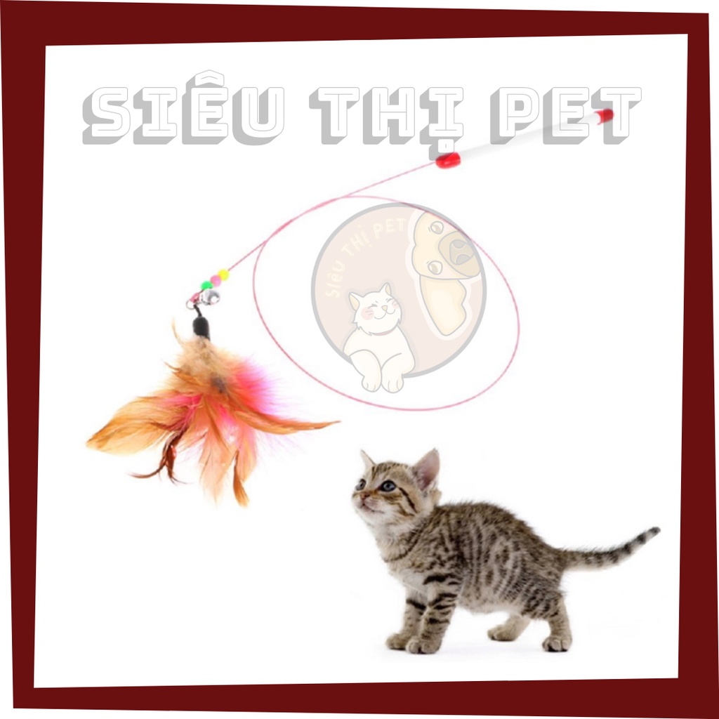 [Mã PET50K giảm Giảm 10% - Tối đa 50K đơn từ 250K] (KHUYẾN MÃI) Cần câu mèo tròn giải trí cho thú cưng