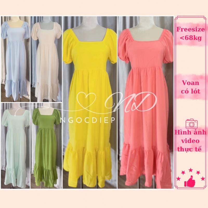 Đầm Babydoll Dài Xoè Form Rộng