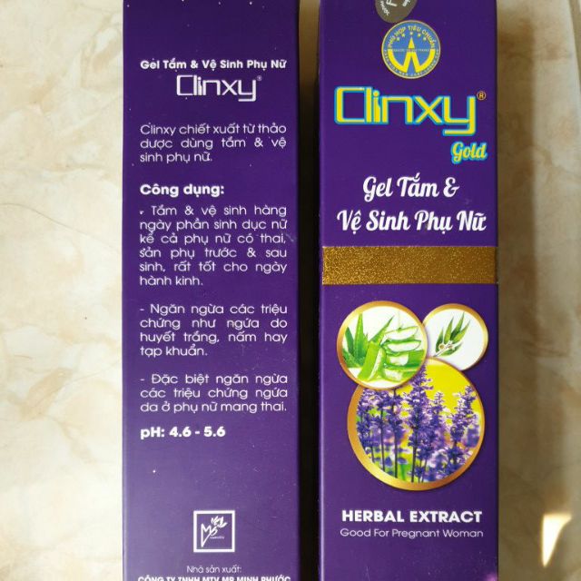 Gel tắm và vệ sinh phụ nữ mang thai Clinxy 2 chai