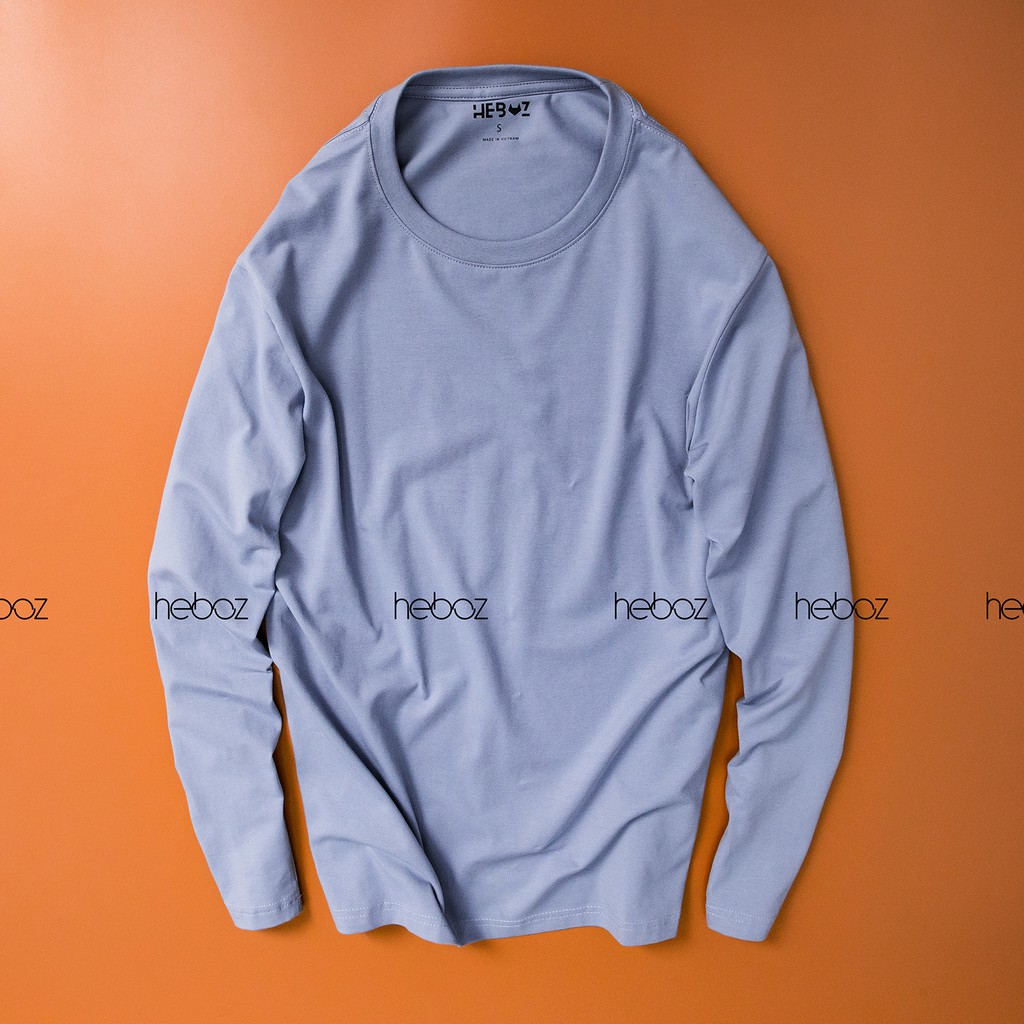 Áo thun dài tay nam HEBOZ trơn 6M( 6 màu), vải Thun COTTON cao cấp, nhẹ mát - 00000361 | BigBuy360 - bigbuy360.vn