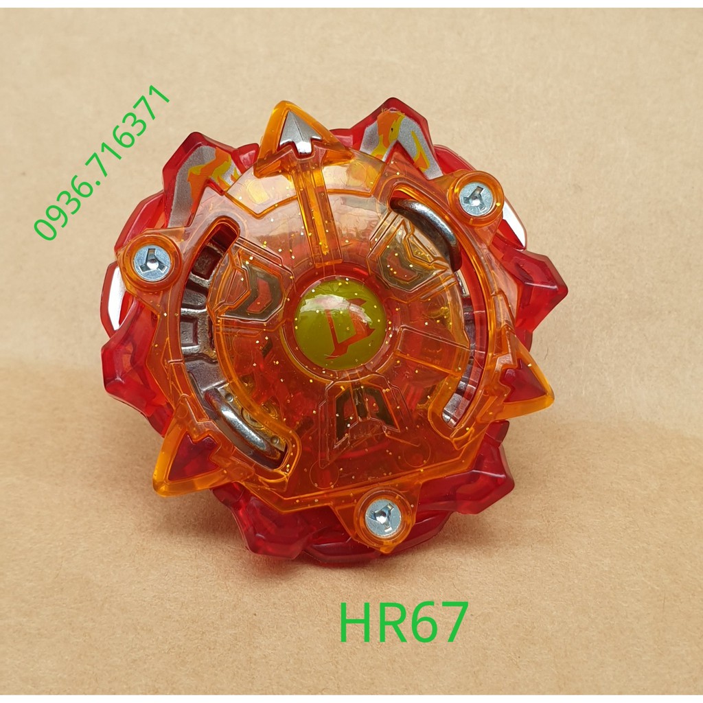 Con quay Hasbro beyblade burst Flame-X Diomedes D4, HR67 (quay phải, Không Kèm Phóng Quay)