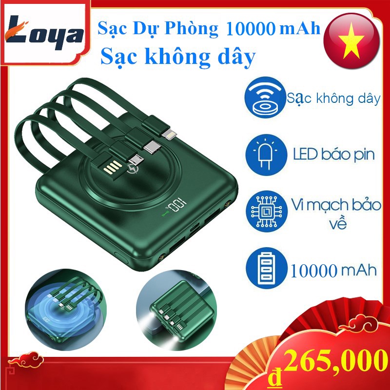 Sạc Dự Phòng 10000mah Sạc Dự Phòng Iphone Sạc Nhanh Pin Pin Dự Phòng 10000mah Sạc Không Dây