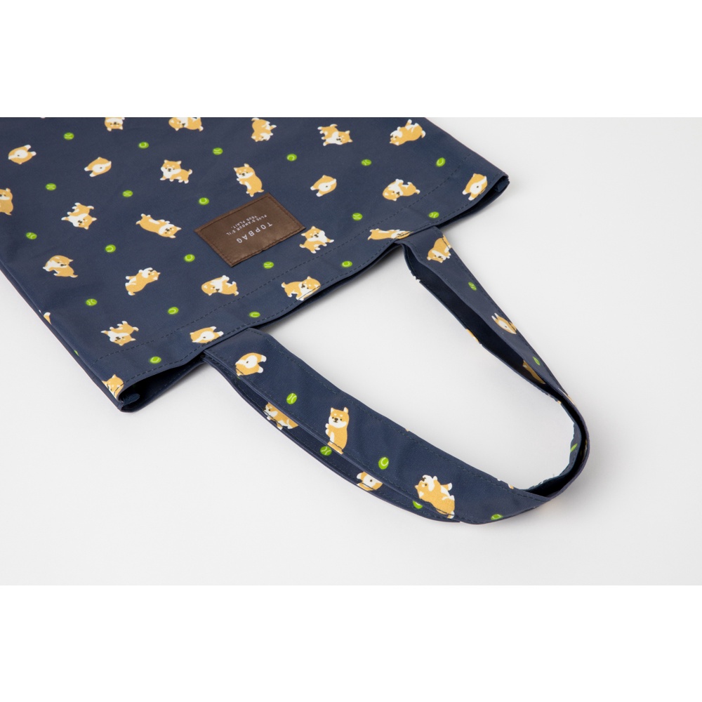 Túi Tote ARTBOX Hàn Quốc Họa Tiết Chó Shiba Màu Xanh Navy
