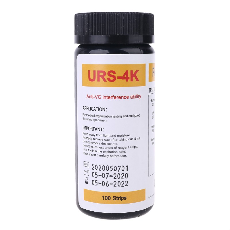 Bộ 100 giấy thử nước tiểu Urs-4K Glucose chuyên dụng chất lượng cao
