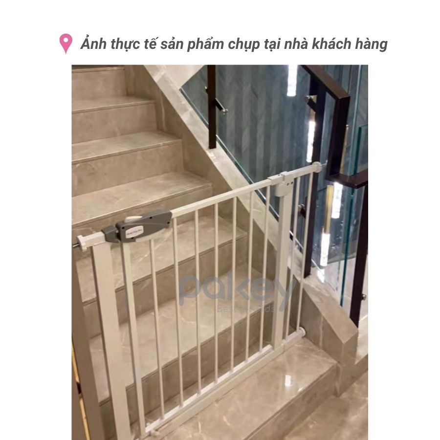 Thanh chắn cửa, thanh chắn cầu thang chính hãng Pakey, thanh chặn cửa cầu thang an toàn cho bé cao 79cm