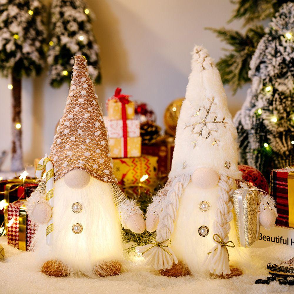 Búp Bê MALCOLM Gnome Có Đèn LED Phát Sáng Độc Đáo Trang Trí Nhà Cửa Dịp Giáng Sinh