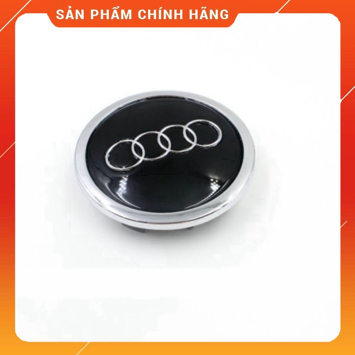 Logo chụp mâm bánh xe ô tô Audi Q7 AUD77 đường kính 77cm SM