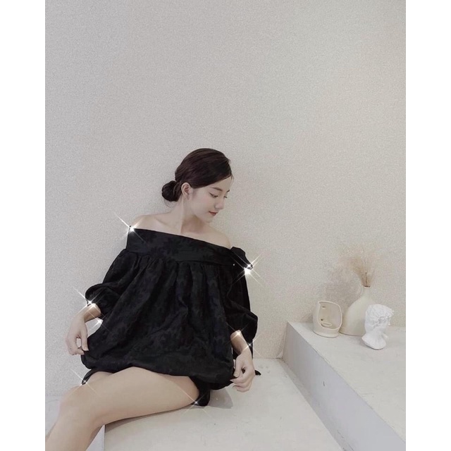 ÁO NỮ BẸT VAI NƠ DÁNG TIỂU THƯ XINH XĨU
