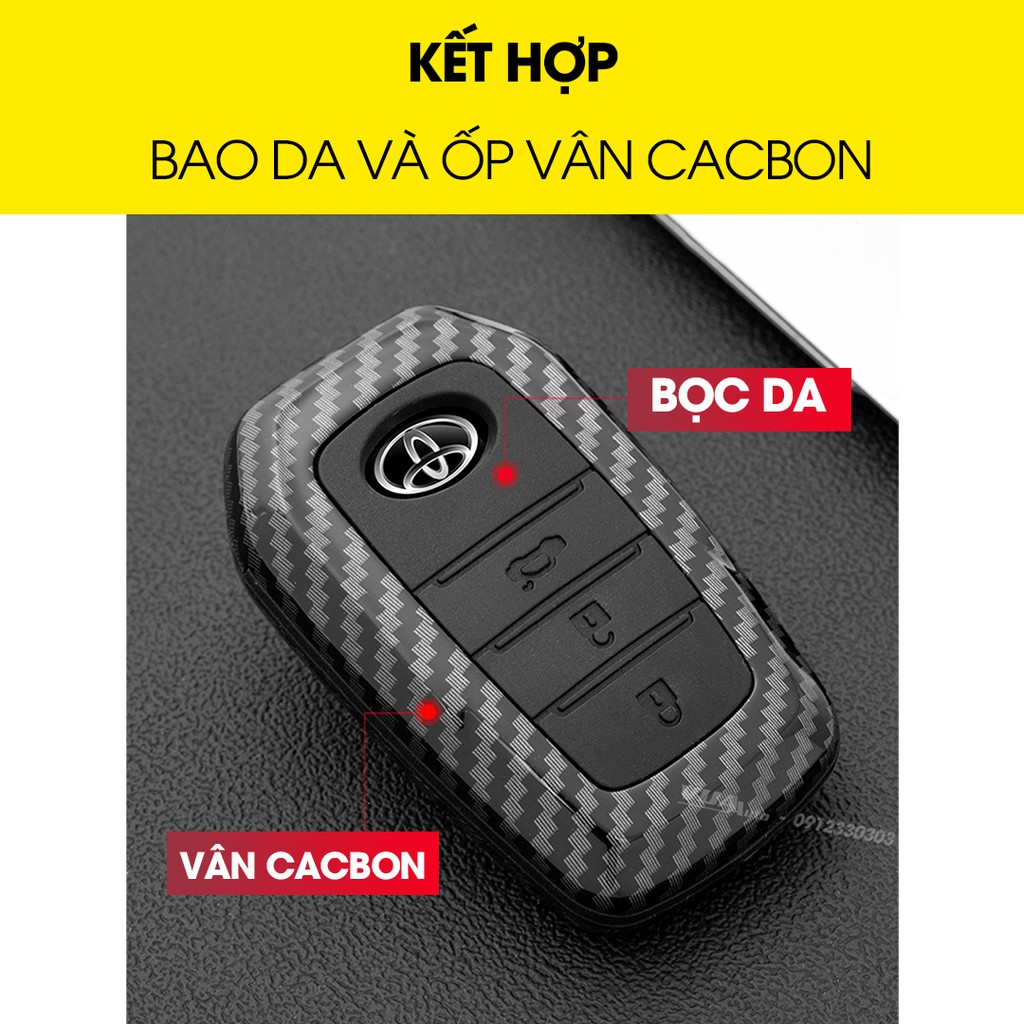 Ốp chìa khóa ô tô vân cacbon VuaAuto đầy đủ các dòng xe, vừa vặn cao cấp sang trọng, bảo vệ chìa khóa xe khỏi va đập