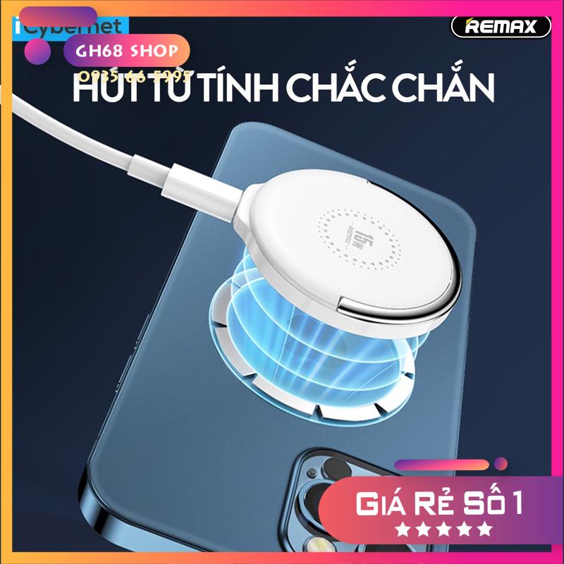 Bộ Sạc Từ Không Dây 15W RP-W50 tích hợp giá đỡ cho iPhone 12 Pro Max / iPhone 13 Pro Max - Chính hãng Remax