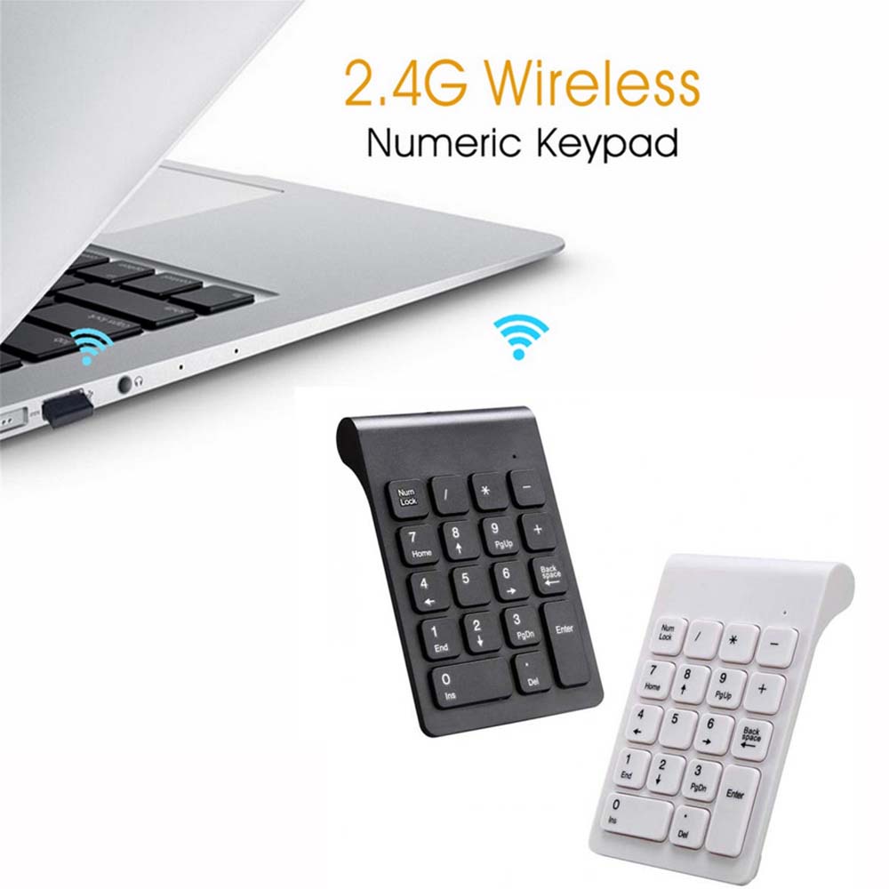 Bàn Phím Số Kết Nối Không Dây/ Có Dây Thiết Kế Nhỏ Gọn Có 18 Phím 2.4g Tuỳ Chọn