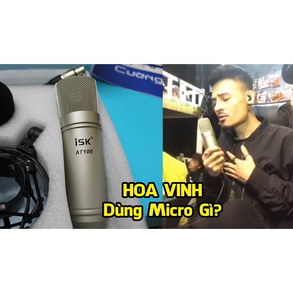 Mic Thu Âm Micro Livestream Trọn Bộ Soundcard H9 & Mic ISK AT100 thu âm và karaoke hát livestream các app