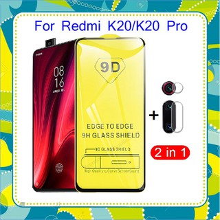 Cường lực Xiaomi redmi k20 / k20Pro / Mi 9T full màn full keo + Dán bảo vệ camera tặng bộ phụ kiện dán