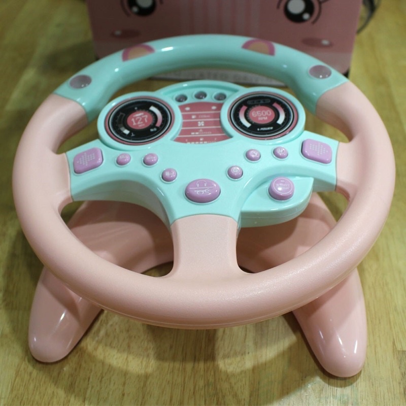 Vô Lăng Ô Tô Quay 360 Độ Cho Bé Có Nhạc Có Đèn