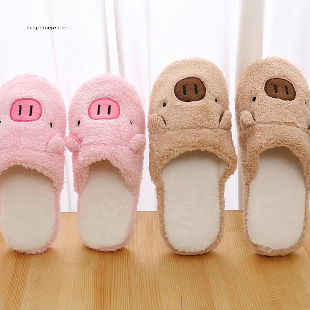 Dép bông đi trong nhà chống trượt hình gấu dễ thương
