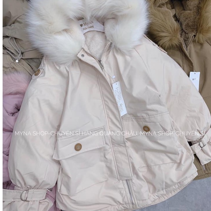 (Có sẵn+Ảnh thật) ÁO KHOÁC PHAO LÓT LÔNG ĐẠI HÀN TÚI TRƯỚC 8602 | BigBuy360 - bigbuy360.vn