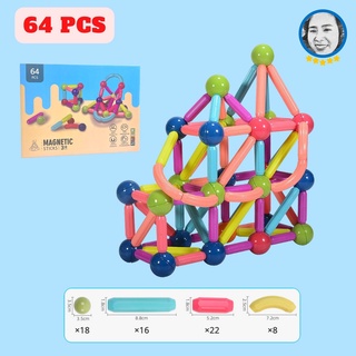   Chính hãng  Xếp hình nam châm đồ chơi cho bé lắp ghép lego Montessori giáo dục an toàn thông minh 42 64 chi tiết 