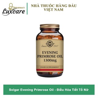 Solgar Evening Primrose Oil - Giúp Điều Hòa & Cân Bằng Nội Tiết Tố Nữ