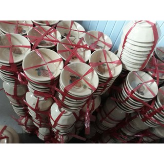 Chén chấm sành vẽ bông kiểu xưa