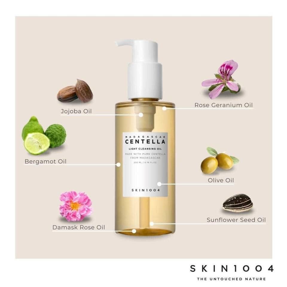 Dầu Tẩy Trang Skin1004 Lỏng Nhẹ Làm Sạch Sâu Da 200ml Madagascar Centella Light Cleansing Oil