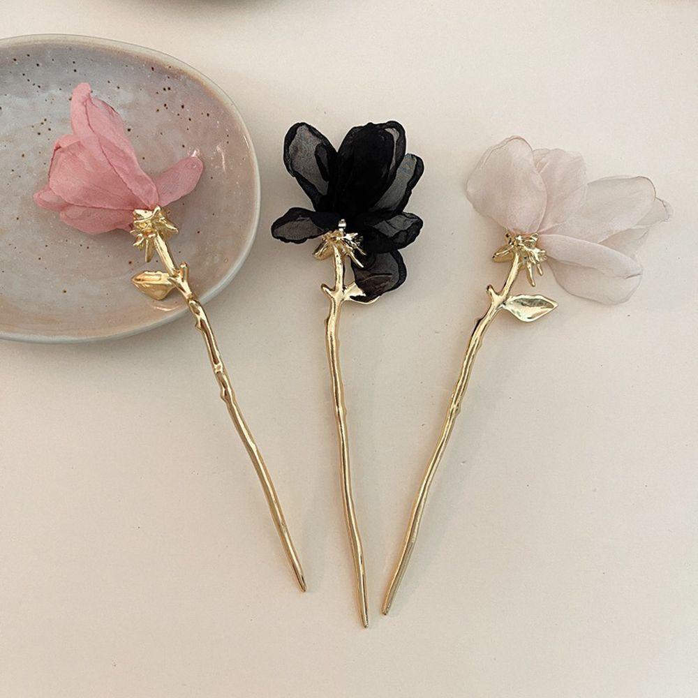 Epoch Trâm Cài Tóc Lưới Họa Tiết Hoa Tulip Phong Cách Trung Hoa Cổ Điển Dành Cho Nữ