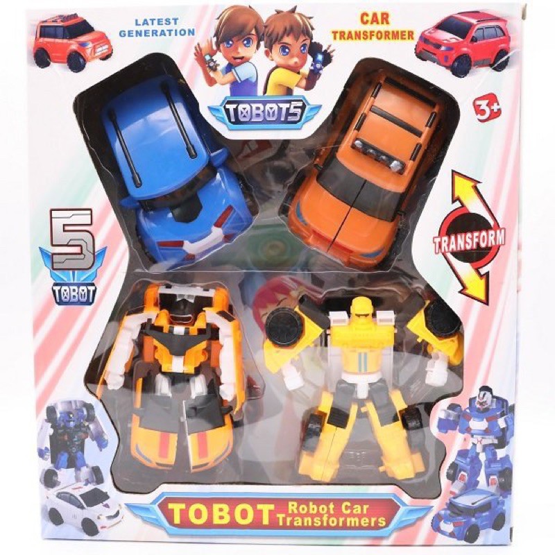 [GIÁ ƯU ĐÃI] Ôtô Biến Hình Tobot Robot Car Transformers 83168-TB9