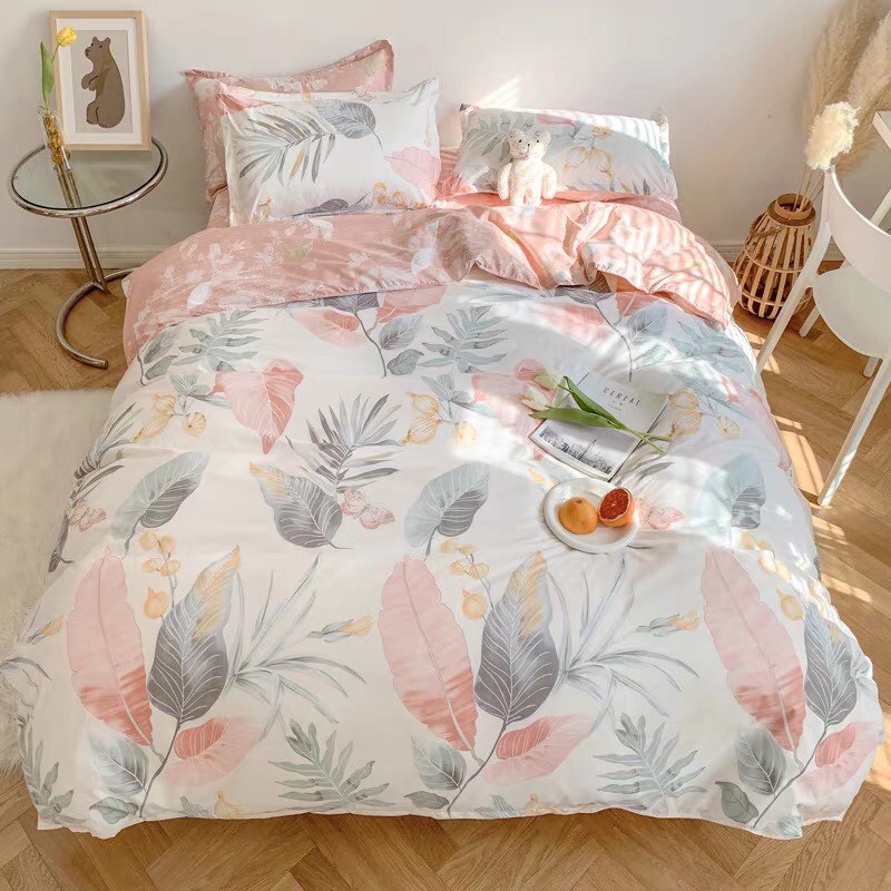 [ FREESHIP ❤️] Bộ Ga Giường Và Vỏ Gối Cotton Korea Bedding Đủ Kích Thước Trải Nệm 1m4, 1m6, 1m8 Chưa Gồm Chăn