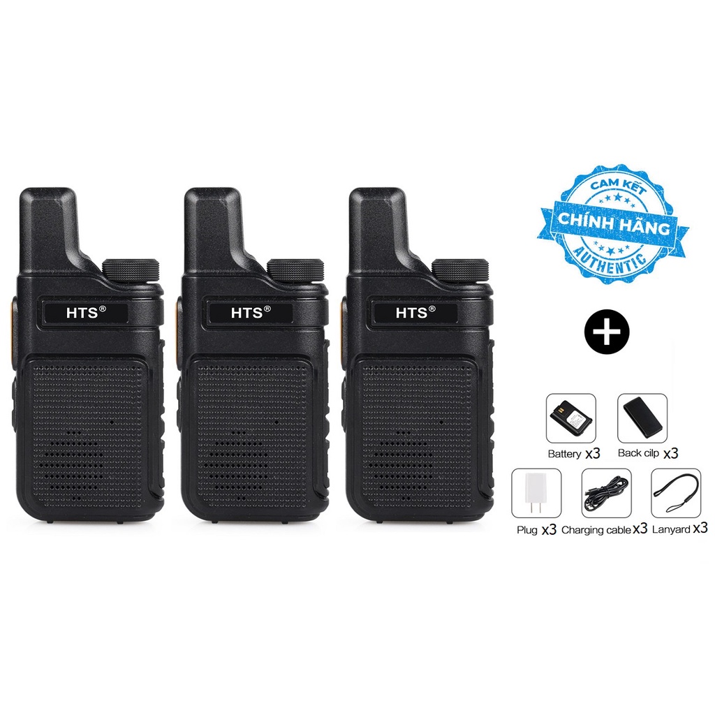 Bộ 3 Máy Bộ Đàm HTS HT-900 Siêu bền, Vượt trội về âm thanh, Độ bền cao