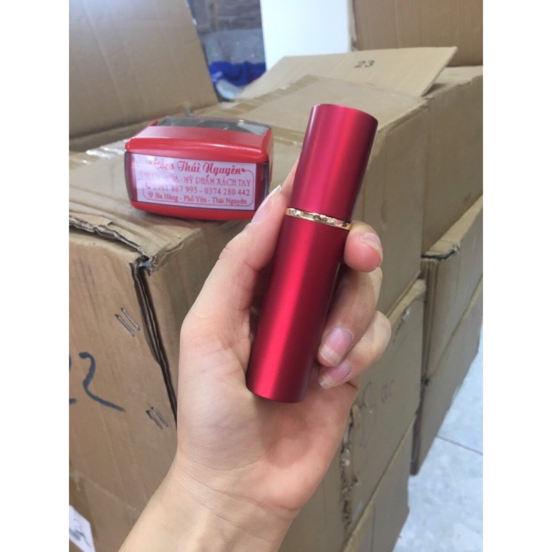 CHIẾT NƯỚC HOA 10ML vỏ nhôm, 2 lớp nhám-lọ chiết nước hoa