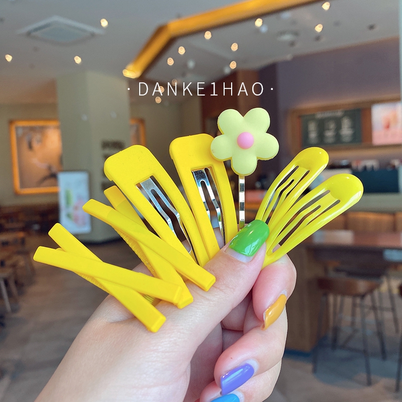 Set 7 Kẹp Tóc Hình Bông Hoa Dễ Thương Cho Bé Gái