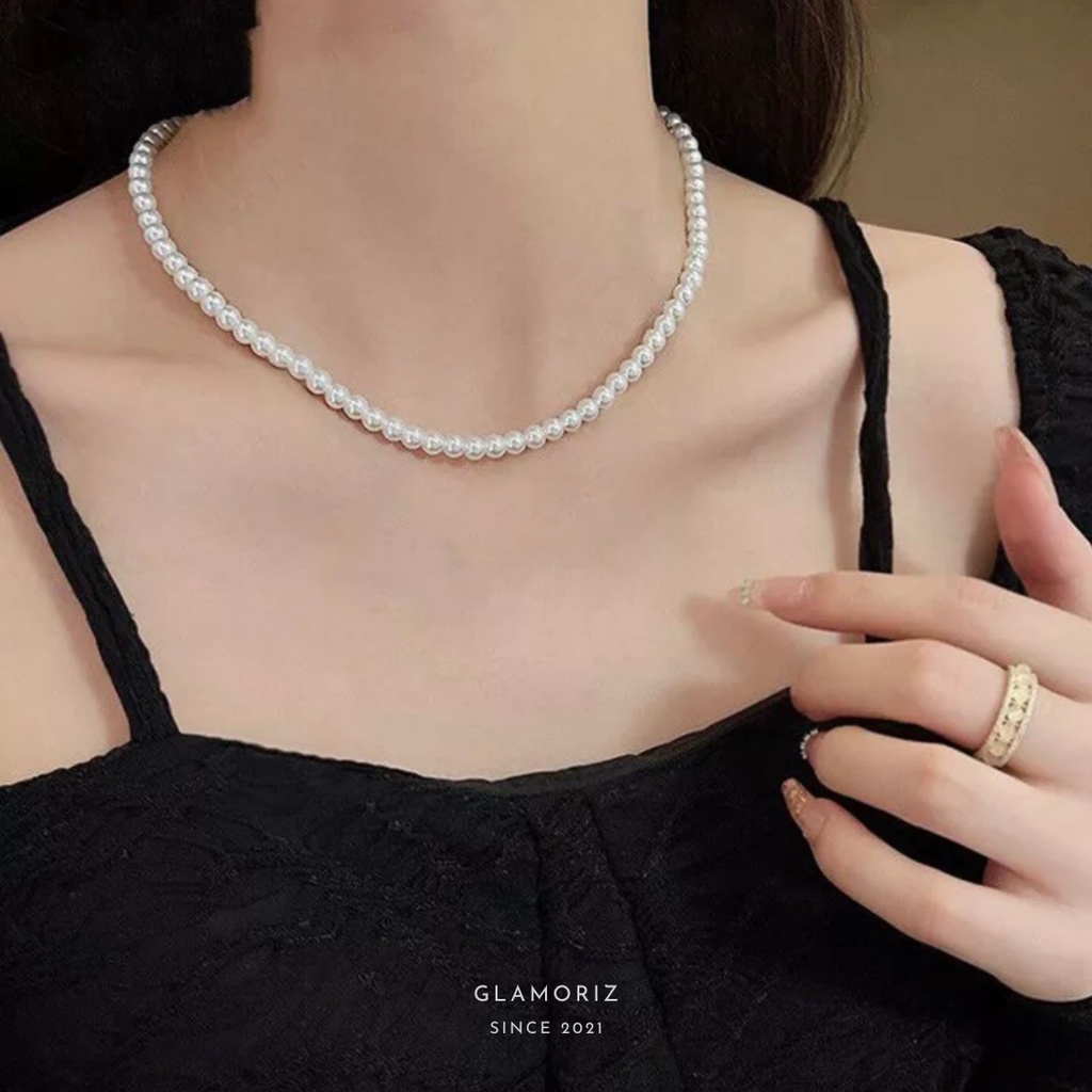 Dây chuyền dạng hạt đơn giản thanh lịch | Handmade by Glamorizzz |