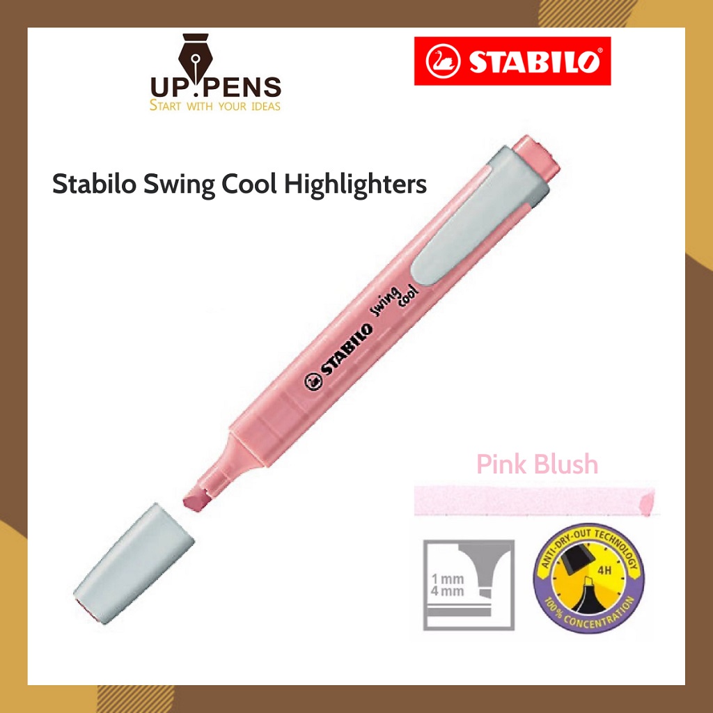 Bút highlight Stabilo Swing Cool Highlighter - Màu hồng pastel