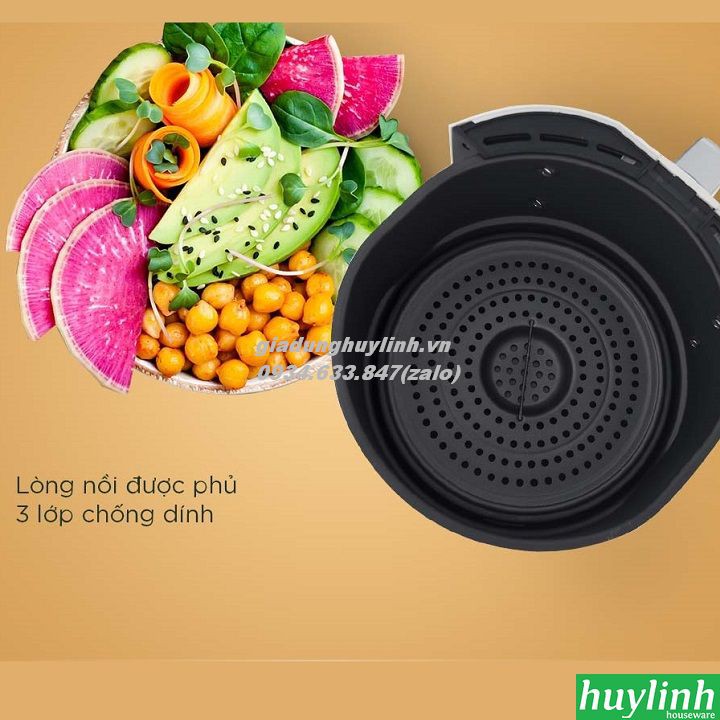 [Mã ELHAMS5 giảm 6% đơn 300K] Nồi chiên không dầu Magic Korea A78 - A802 - 4.6 lít - 1500W