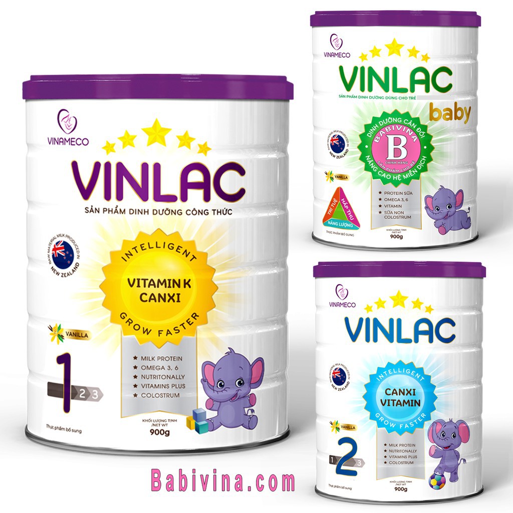 Sữa Vinlac 0 - 1 - 2 900g | Giúp Trẻ Tăng Cân, Chiều Cao Vượt Trội | Date Mới Nhất - Giá Tốt Nhất